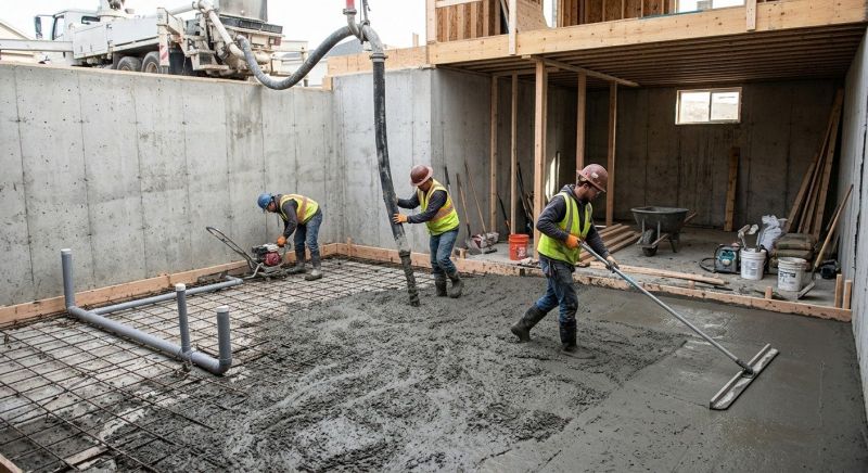 Basement Concrete Installation in Columbus, OH