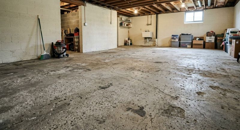 Basement Concrete Resurfacing in West Des Moines, IA