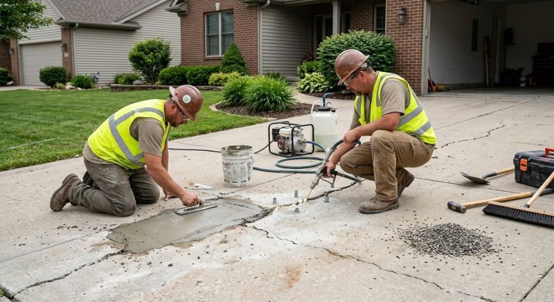 Concrete Driveway Repair in West Des Moines, IA