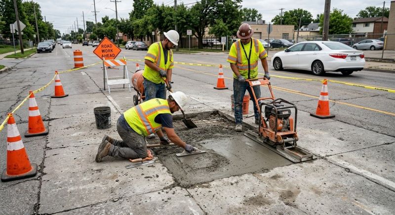 Concrete Pavement Repair in West Des Moines, IA