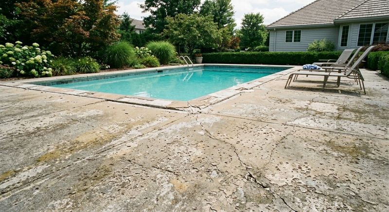Concrete Pool Deck Resurfacing in Des Moines, IA