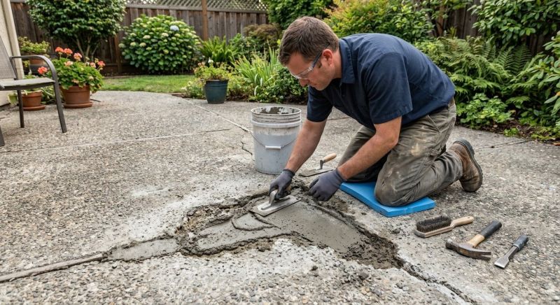 Concrete Pool Patio Repair in West Des Moines, IA