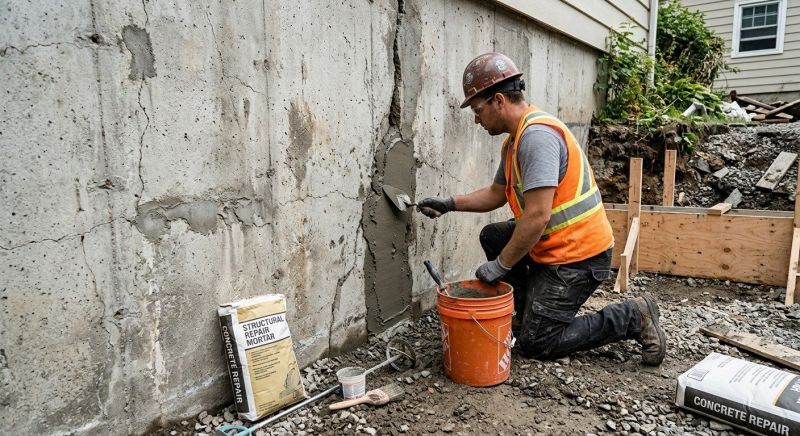 Concrete Retaining Wall Repair in Corpus Christi, TX