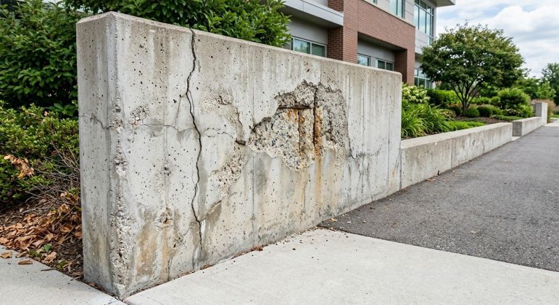 Concrete Retaining Wall Repair in Corpus Christi, TX