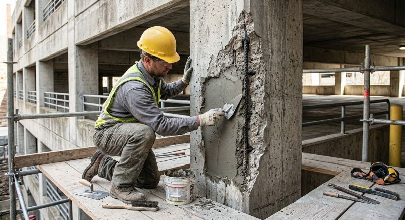 Concrete Spalling Repair in West Des Moines, IA