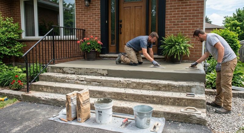 Concrete Stairs Resurfacing in West Des Moines, IA