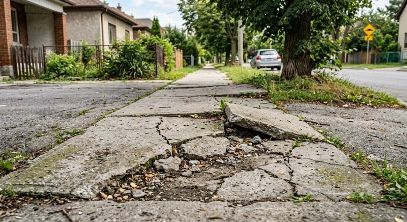 Cracked Sidewalk Repair in West Des Moines, IA