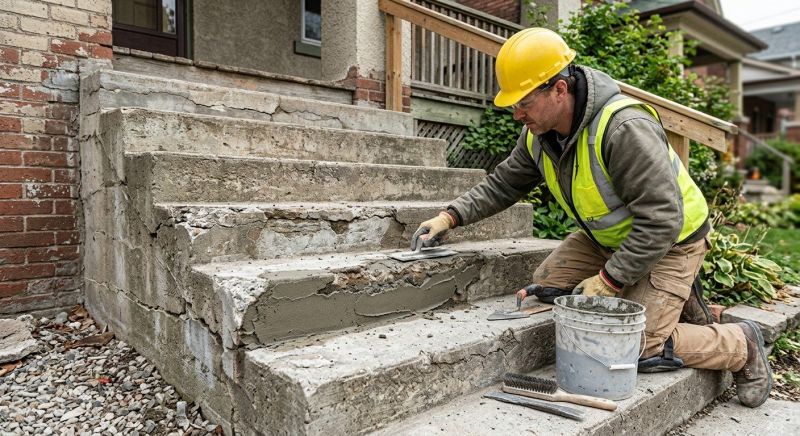 Cracked Stairs Repair in West Des Moines, IA