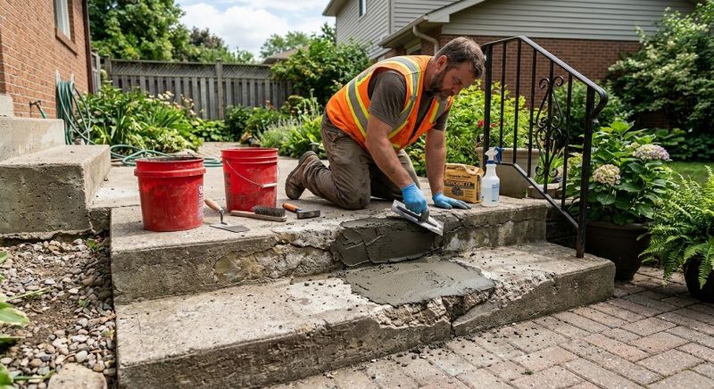 Cracked Stairs Repair in West Des Moines, IA