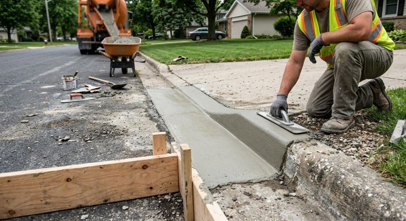 Driveway Curb Repair in West Des Moines, IA
