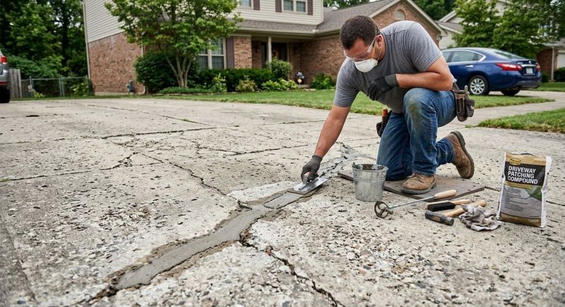 Driveway Slab Repair in West Des Moines, IA