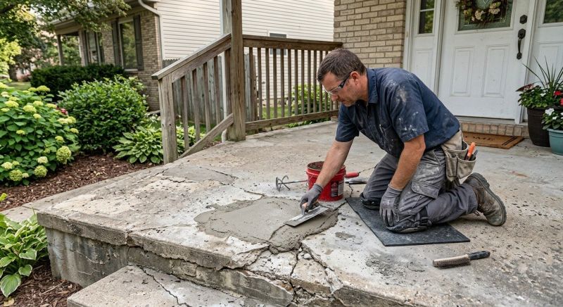 Entryway Concrete Repair in Corpus Christi, TX