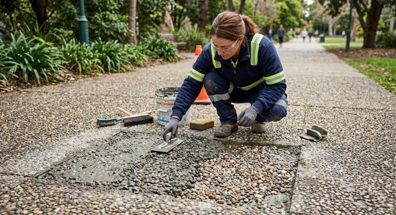 Exposed Aggregate Repair in Miami Dade County, FL
