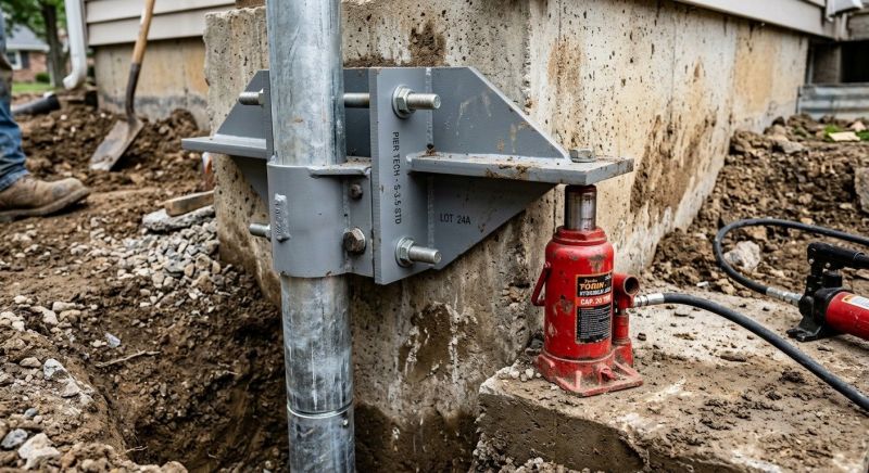Foundation Pier Leveling in Columbus, OH
