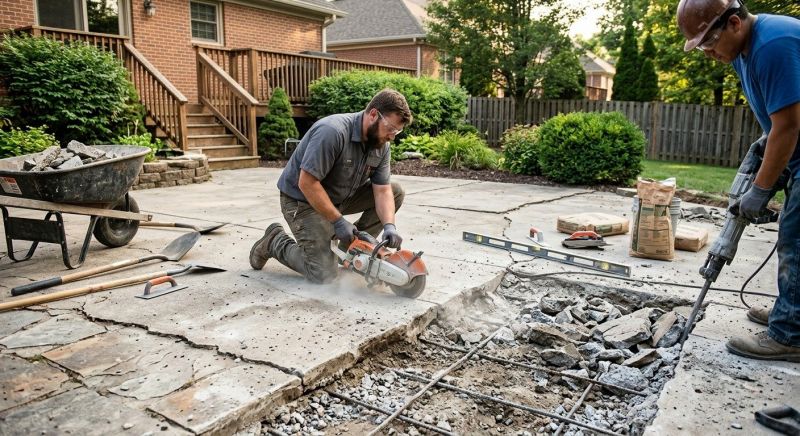 Patio Repair in Des Moines, IA