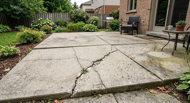 Patio Slab Repair in West Des Moines, IA