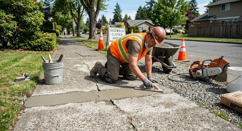 Sidewalk Concrete Repair in Corpus Christi, TX