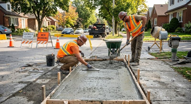 Sidewalk Concrete Repair in Des Moines, IA