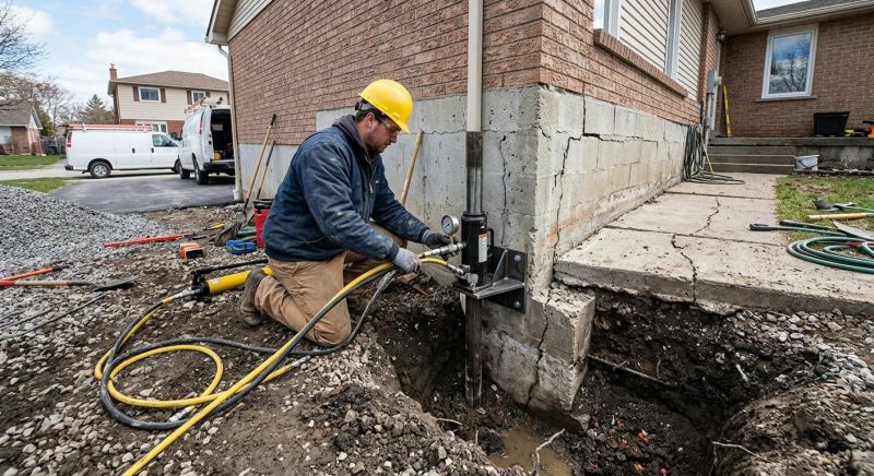 Sinking Foundation Repair in Columbus, OH
