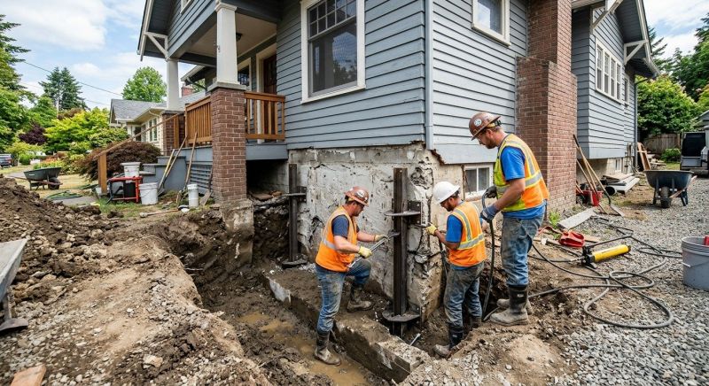 Sinking Foundation Repair in Columbus, OH